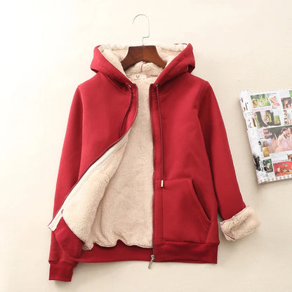 Womens Cashmere Winter Warm Coats Thick Parka Warm Hooded Coat Women Jacket Winter Parka Basic Jacket Fashion Women'S Clothing