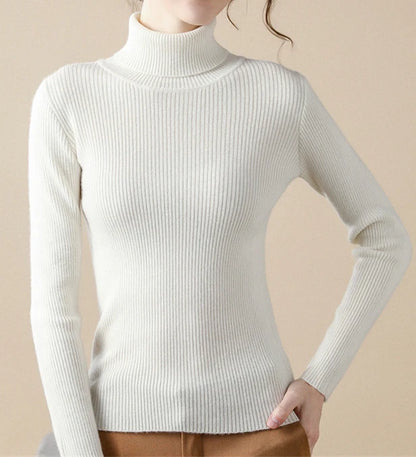 Omniarch Women’s Soft Turtleneck Sweater | Cozy Fall Knitwear Canada