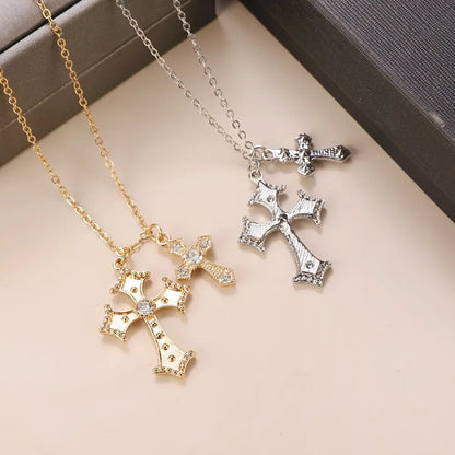 Cross Pendant Necklace Couple Jewelry Halloween Choker