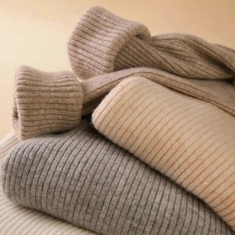 Omniarch Women’s Soft Turtleneck Sweater | Cozy Fall Knitwear Canada