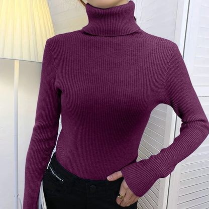 Omniarch Women’s Soft Turtleneck Sweater | Cozy Fall Knitwear Canada