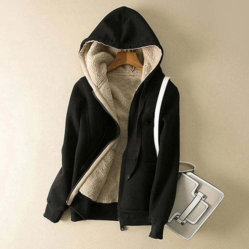 Womens Cashmere Winter Warm Coats Thick Parka Warm Hooded Coat Women Jacket Winter Parka Basic Jacket Fashion Women'S Clothing