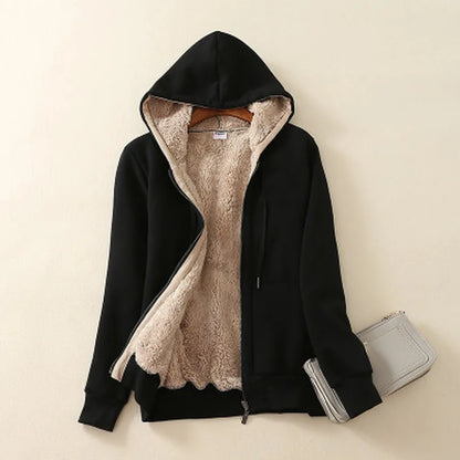 Womens Cashmere Winter Warm Coats Thick Parka Warm Hooded Coat Women Jacket Winter Parka Basic Jacket Fashion Women'S Clothing