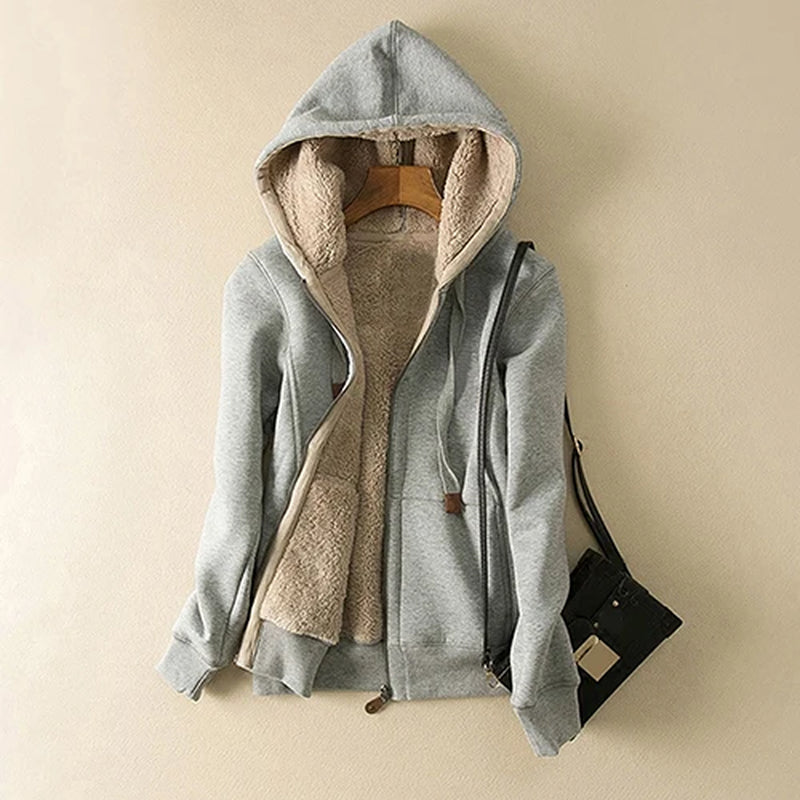 Womens Cashmere Winter Warm Coats Thick Parka Warm Hooded Coat Women Jacket Winter Parka Basic Jacket Fashion Women'S Clothing